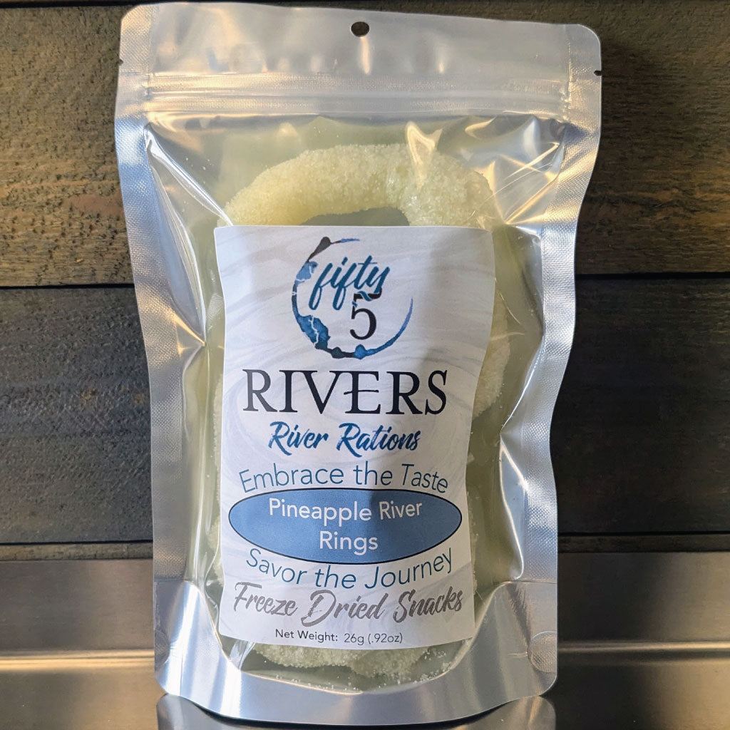 Fifty5 Rivers River Rations - Freeze dried pineapple gummy rings