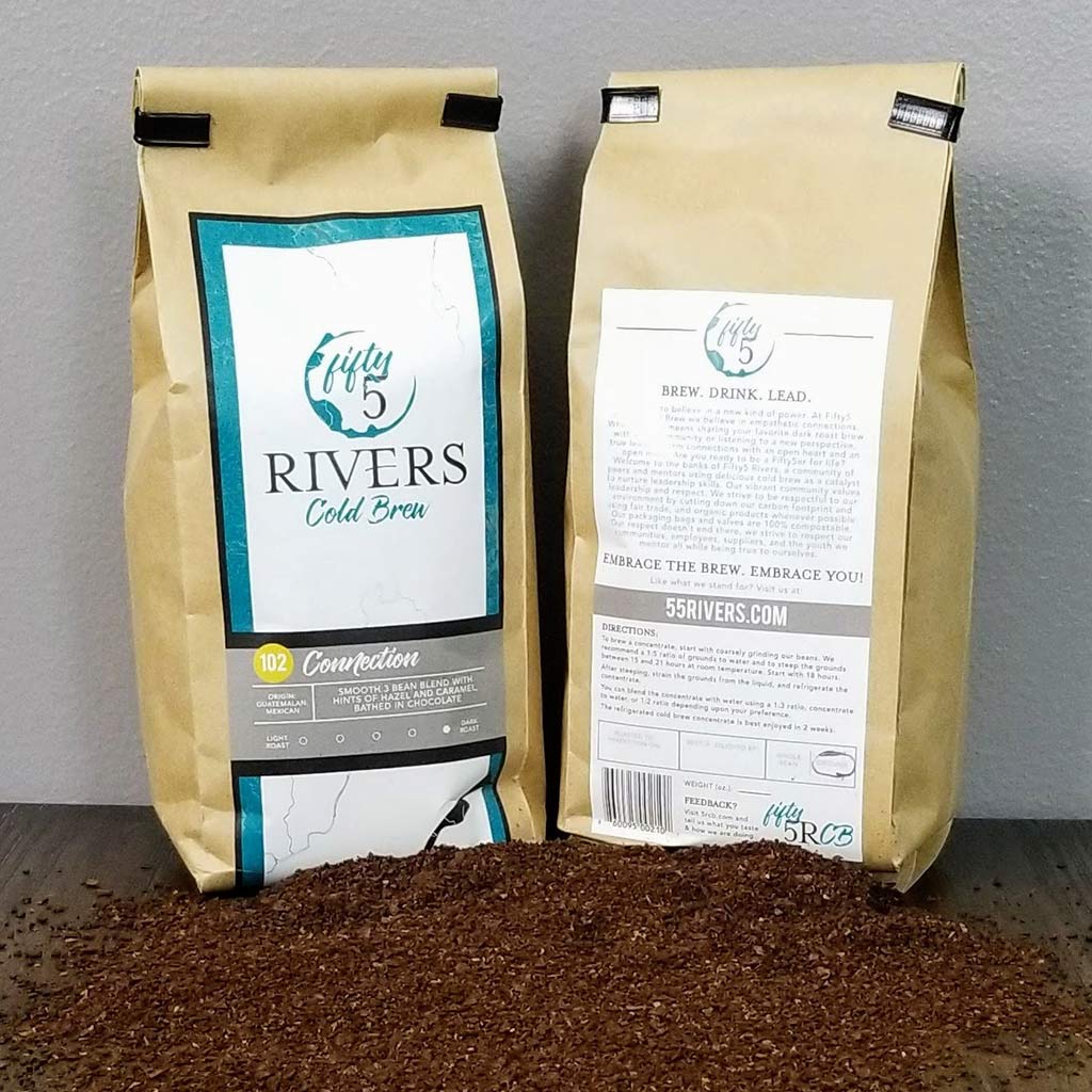 Cold brew coffee 3 bean blend - Connection 102 coarse grind